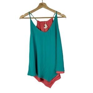 Soulmates Blue & Pink Reversible Tank Top M